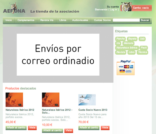 Nueva Tienda online AEFONA