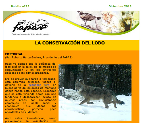 Conservacion de El Lobo 2013