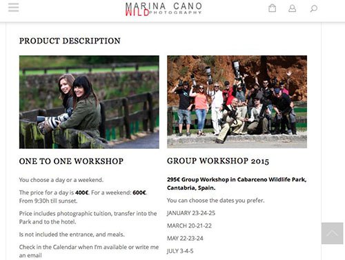 Talleres de Fotografia con Maria Cano - AEFONA