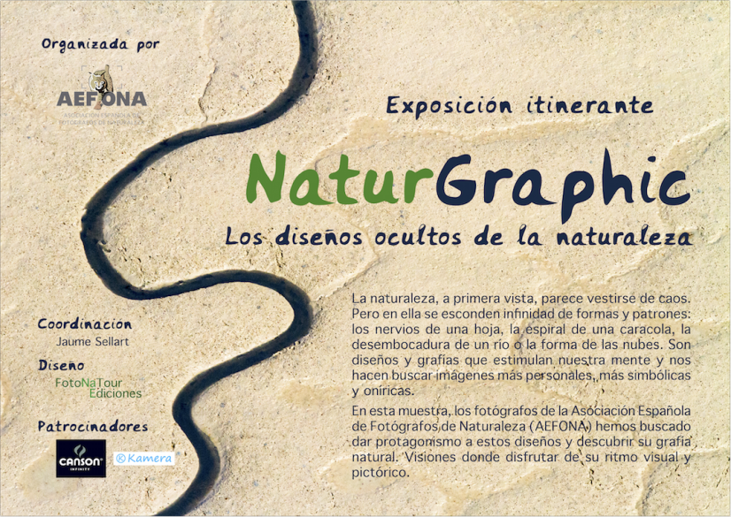 Cartel exposición "NaturGraphic", de AEFONA.